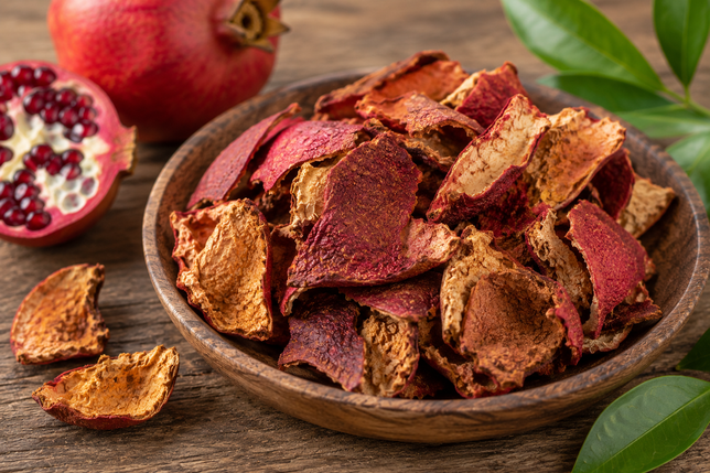 Dried pomegranate peel