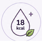 0 fat only 18 kcal icon
