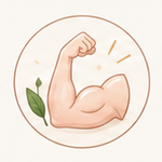 Muscle recovery support icon
